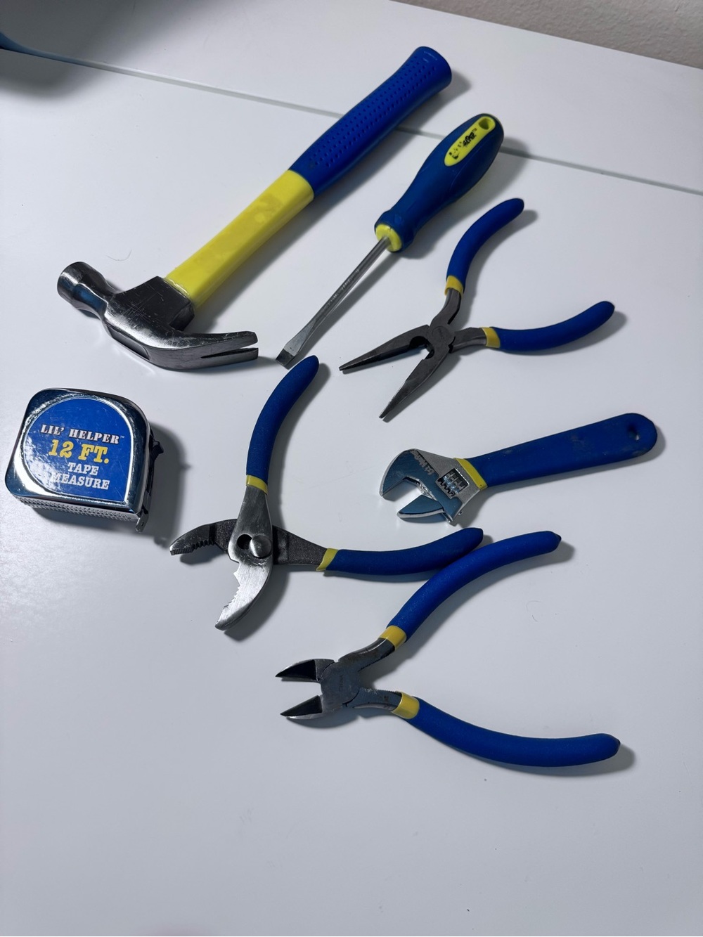 Blue and Yellow Kids Tool Play Set